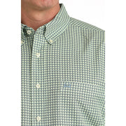 C4164 Green Short Sleeve Button Up