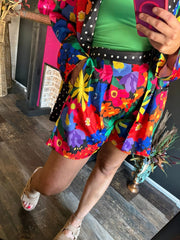 Flower Blazer Short Set