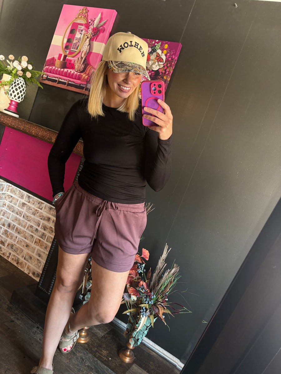 W35 Cloud Shorts - Dark Cherry