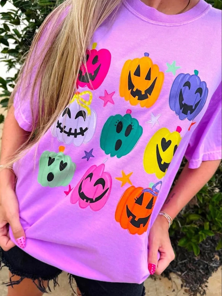 W052 NEON JACK-O-LANTERN TEE