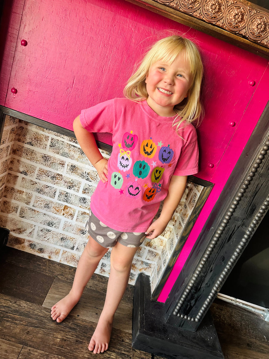 K052 NEON JACK-O-LANTERN TEE
