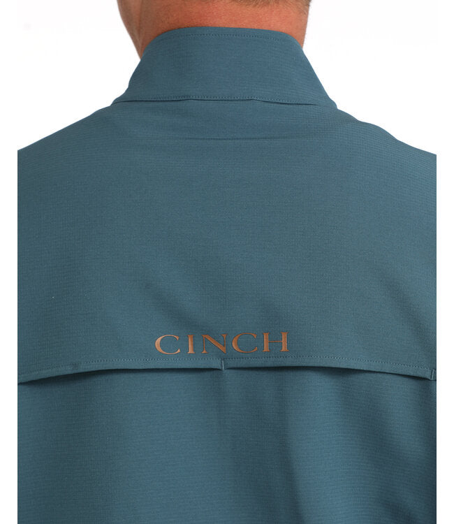 M002 Teal Quarter Zip Pullover