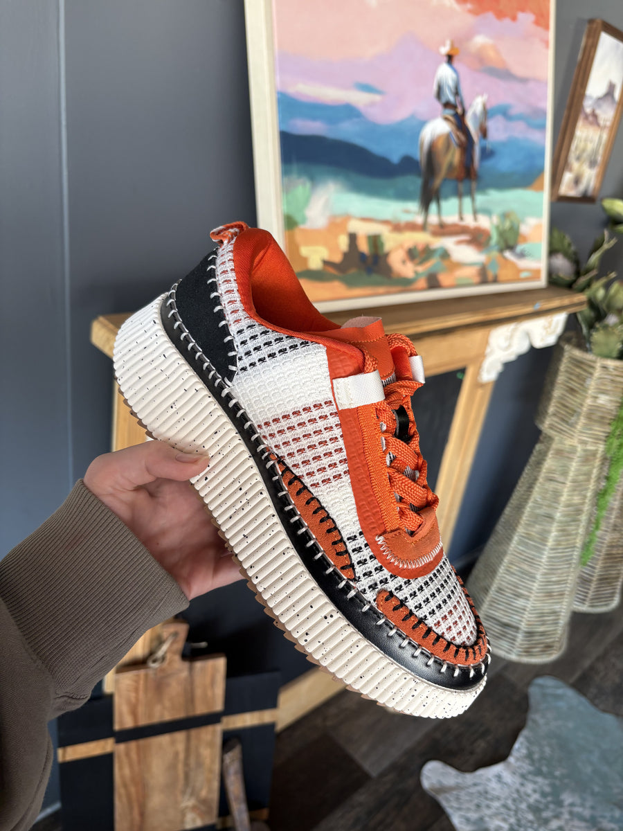Orange & Black Platform Sneaker