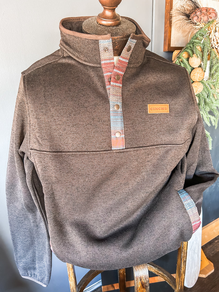 Mens brown sweater pullover